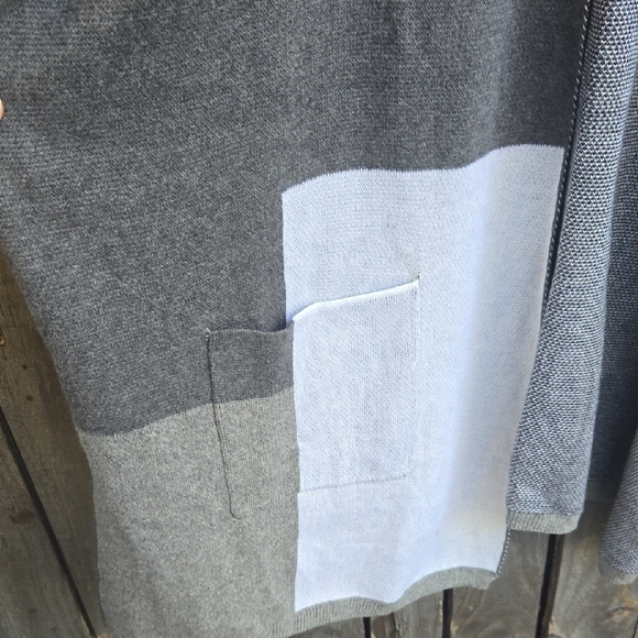 Lane Bryant Gray and Black Knit Cardigan - Picture 4 of 6